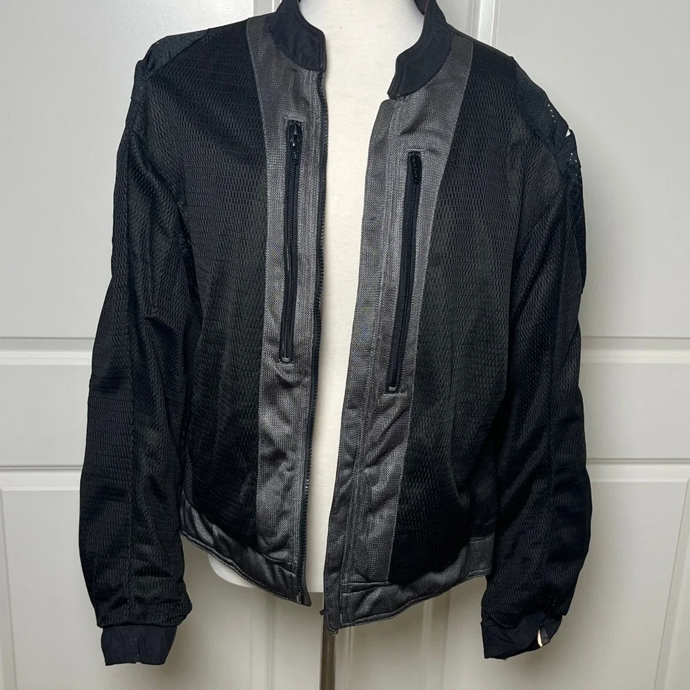 Harley-Davidson Gray and Black Riding Jacket Size Large